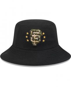 Мужская черная панама San Francisco Giants 2024 ко Дню вооруженных сил New Era, черный