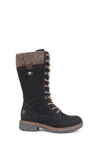 Ботильоны до середины икры на шнуровке Pavers, черный