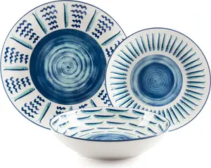 Набор столовых приборов из 18 предметов, фарфор Mediterraneo, разноцветный Excelsa