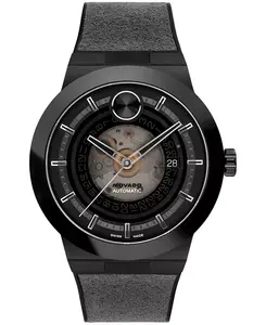 Мужские часы Bold Fusion Automatic Swiss Auto из черного силикона, 43,50 мм Movado, black
