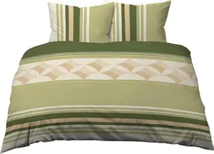 Постельное белье 200x200 + 70x90 см, хлопок перкаль, 34104, зеленый Gerald Wittmann