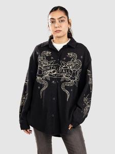 Рубашка Ninth Hall Stencil Thermal Hemd, black