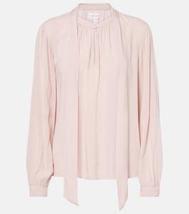 Блузка Габриэль из искусственного шелка с драпировкой Velvet, Tutu