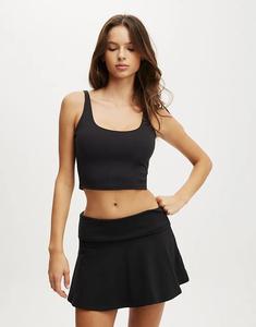 Мягкий топ Cotton On Ultra, черного цвета