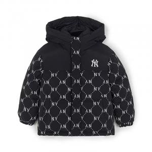 Пуховик New York Yankees 25FW Standard MLB KIDS, светло-коричневый/черный