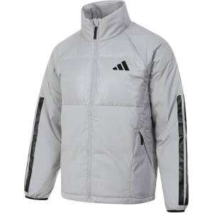 Пуховик мужской серый Adidas
