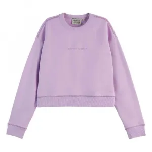 Толстовка Scotch & Soda Flatlock Loose Fit, розовый