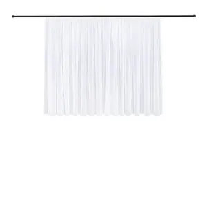 Штора Bianca с распушенной лентой, 1 шт., готовая штора из вуали, переработанной Bianca Gerster, белый