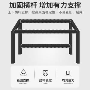 Компьютерный стол Shukeyijia 80x50x74 см, белая рама с текстурой дерева, для дома и офиса