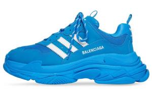Кроссовки Balenciaga X Adidas Triple S Blue White Women's