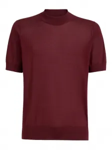 Футболка с высоким воротником Brunello Cucinelli, красный