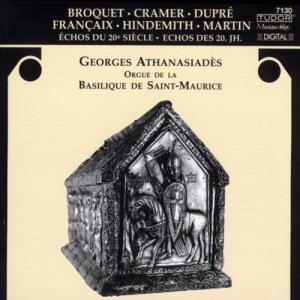 CD диск Dupre / Broquet / Hindermith / Martin / Cramer: Echos Du 20E Siecle
