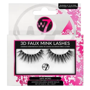 W7 3D Faux Mink Накладные ресницы Safe Word, 2 шт/1 упаковка