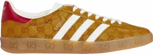 Кроссовки Adidas Gucci x Gazelle 'GG Monogram', коричневый