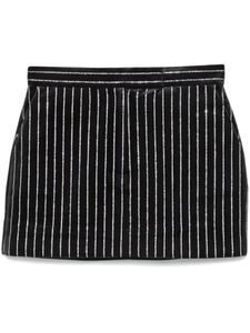 Alex Perry мини-юбка с кристаллами, черный