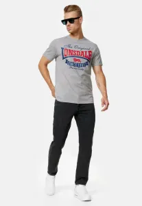 Футболка с принтом doppelpack gearach Lonsdale, Marl Grey Black