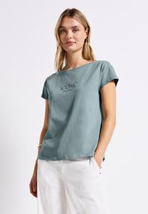 Футболка Street One Print T-shirt, Blau/Blue