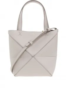 Сумка-тоут из кожи LOEWE, серый