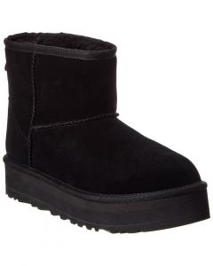 Детские классические мини-сапоги UGG на платформе из замши Ugg, черный