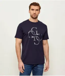 Футболка regular fit Guess Jeans, темно-синий