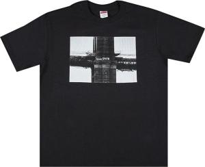 Футболка Supreme Bridge Tee 'Black', черный