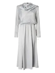 Драпированное платье Pinko, серый