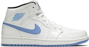 Кроссовки Air Jordan 1 Retro Mid Legend Blue, белый