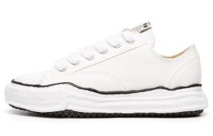 Maison Mihara Yasuhiro Peterson Низкая парусина белого цвета