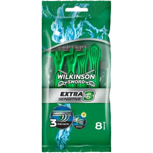 Wilkinson Sword Extra3 Sensitive одноразовые бритвы для мужчин, 8 шт.