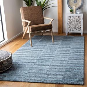 Ковер SAFAVIEH, 183 x 275 см, Abstract Collection, Grey & Charcoal, ручной работы из шерсти и вискозы, идеален для помещений с высокой проходимостью в гостиной, спальне (ABT624F)