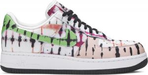 Кроссовки Nike Wmns Air Force 1 'Black Tie Dye', белый
