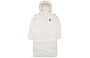 Пуховик унисекс кремовый Mlb