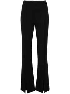 Maje расклешенные брюки с разрезами, черный