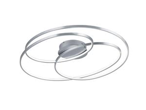 Светодиодный потолочный светильник Trio Leuchten, 80x14x65 см, никельной