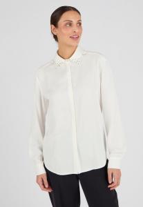 Блуза Damart COL BIJOUX FANTAISIE, Off-White/White