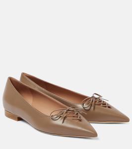 Кожаные балетки Hedy 10 Malone Souliers, серо-коричневый
