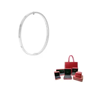 Cartier Браслет Love Breath с бриллиантами из белого золота 18 карат