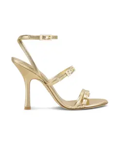 Сандалии на высоком каблуке Georgie 100 Stuart Weitzman, желтый