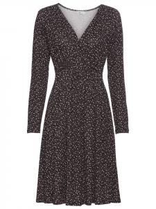 Платье для беременных черное в горошек neun 9 monate