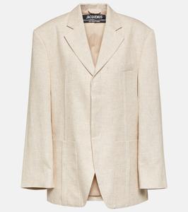 Блейзер оверсайз la veste d'homme Jacquemus, нейтральный
