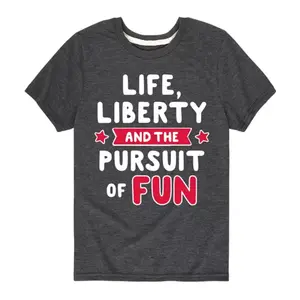 Футболка с принтом «Life Freedom &amp; The Booster» для мальчиков 8–20 лет Licensed Character, серый