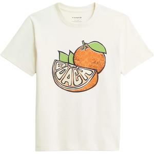 COACH Обычная футболка женская белая