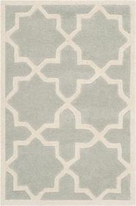 SAFAVIEH Chatham Collection ковер 61 x 92 см Grey/Ivory CHT732E ручной работы геометрический премиум шерсть