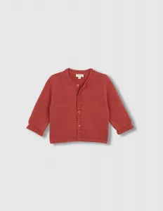 Детская вязаная базовая куртка Gocco, красный