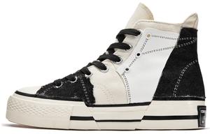 Converse 1970s ADCDAVINCI Custom, Twin Model Slip Resistant Abrasion Resistant High top Canvas Shoes Unisex Black White