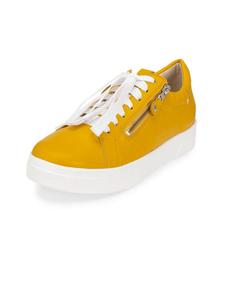 Мягкие кроссовки из кожи наппа желтого цвета VITAFORM