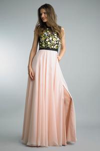 Платье без рукавов с цветочным принтом Basix Black Label, Black Pink