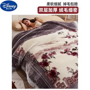 Disney Теплое одеяло 180х220 см, двойной слой, фланель, около 3 кг, цвет Shuimo Nianhua
