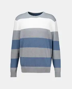 Мужской джемпер в полоску Easy Wear, цвет Gris perla