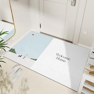 Dajiang Ковер 60х180 см из искусственной кожи для прихожей, износостойкий и грязеотталкивающий, Wanderlust